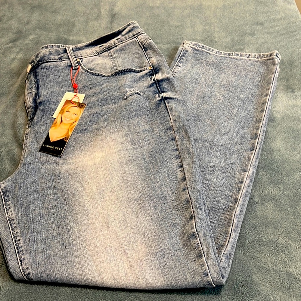 Laurie Felt Los Angeles Forever Denim Relaxed Straight Leg Women’s Jeans SZ 22W